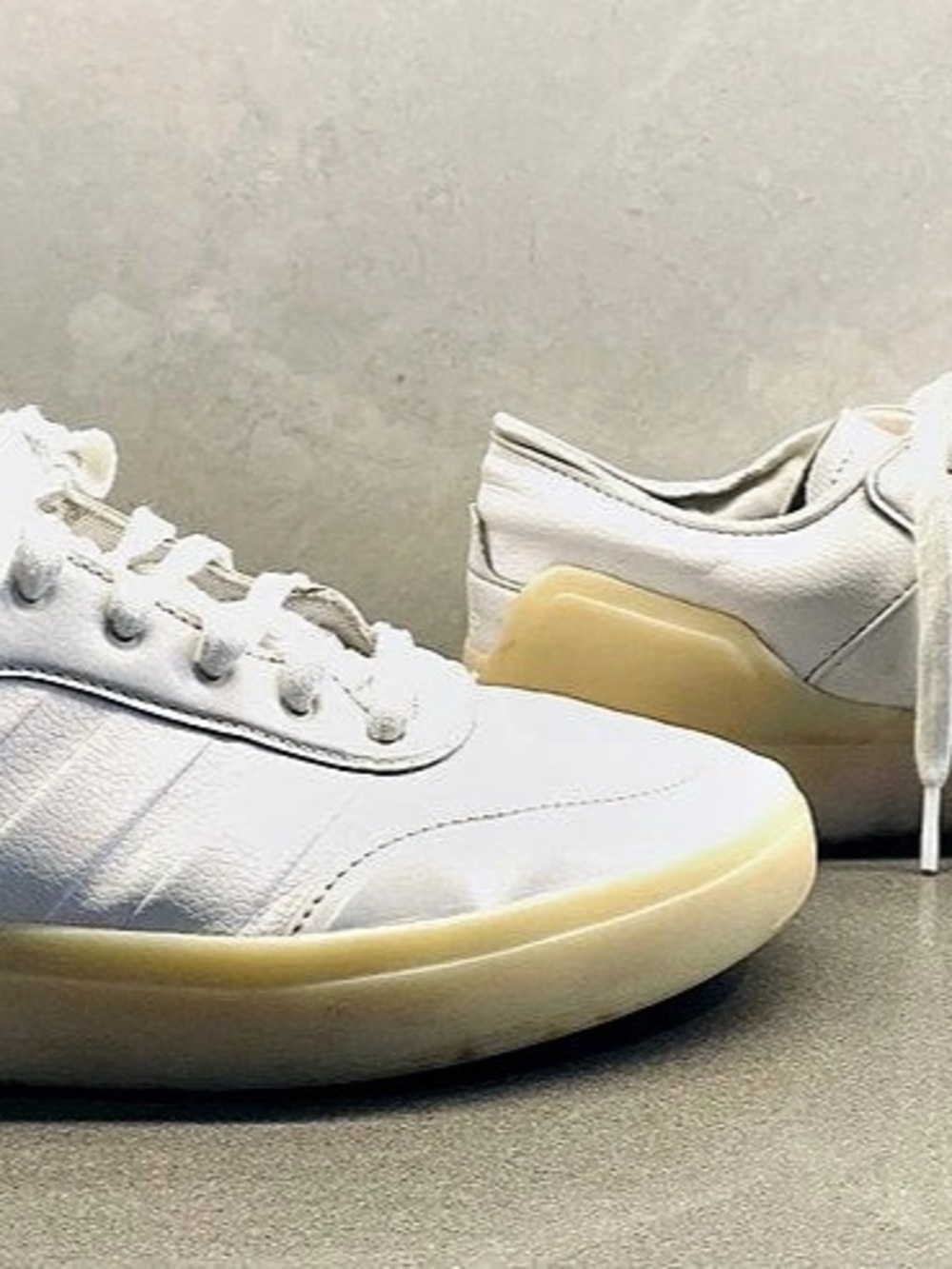 adidas Cloudfoam Comfort Sneakers White & Yellow US 8.5